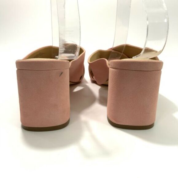 Nine West Pink Glimpse Criss Cross Strap Sandals Slip-on 9 - Picture 7 of 12